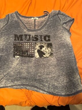 William Rast Heathered Gray Burnout Tee